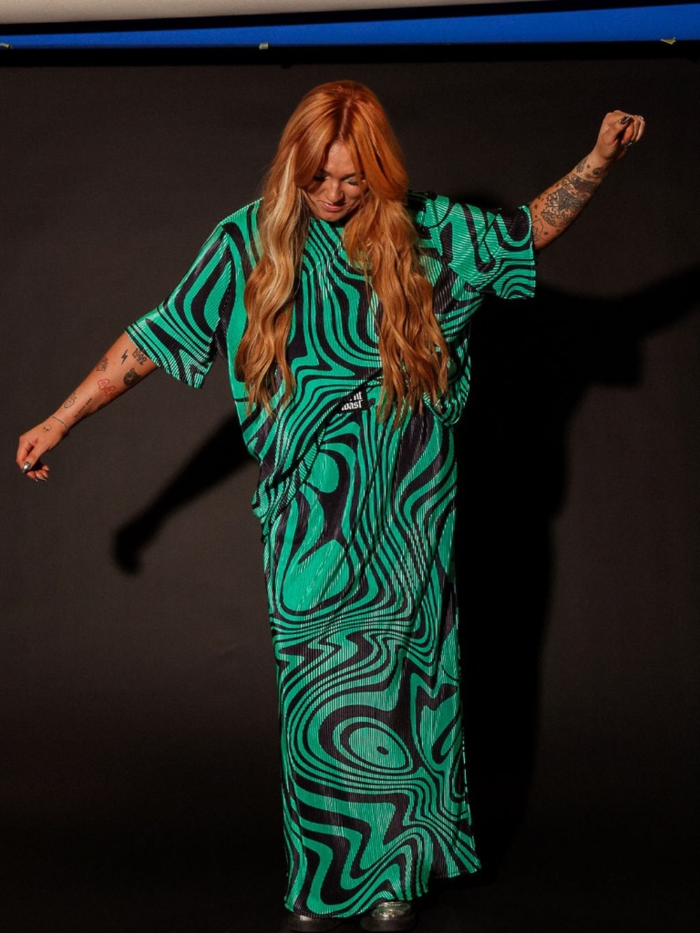 Burnt Toast / Emy Ave - Neptune Swirl Plisse 2pc. Skirt Set
